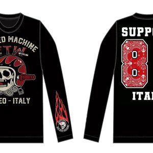 T-shirt uomo FTW a maniche lunghe, nera (11100-B)
